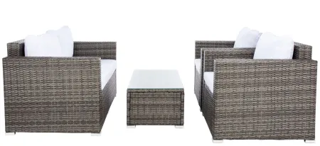 Brielle 4-pc. Patio Set in Ivory by Safavieh