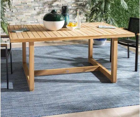 Jaxson Outdoor Dining Table in Natural by Safavieh