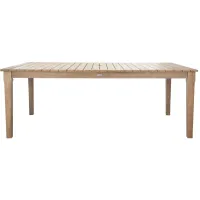 Donna Outdoor Dining Table in Natural by Safavieh