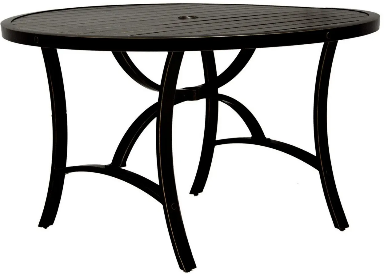 Valencia 48" Round Outdoor Dining Table in Metal by Bellanest