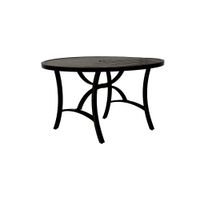 Valencia 48" Round Outdoor Dining Table in Metal by Bellanest