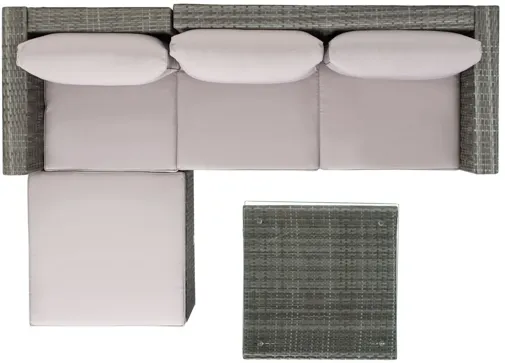 Lara 4-pc. Patio Set in Dark Gray by Safavieh