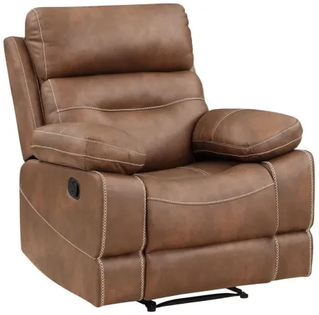 Rudger Reclining Sofa, Loveseat and Chair Set in Brown by Steve Silver Co.