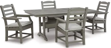Visola Outdoor Dining Table in Gray by Ashley Furniture