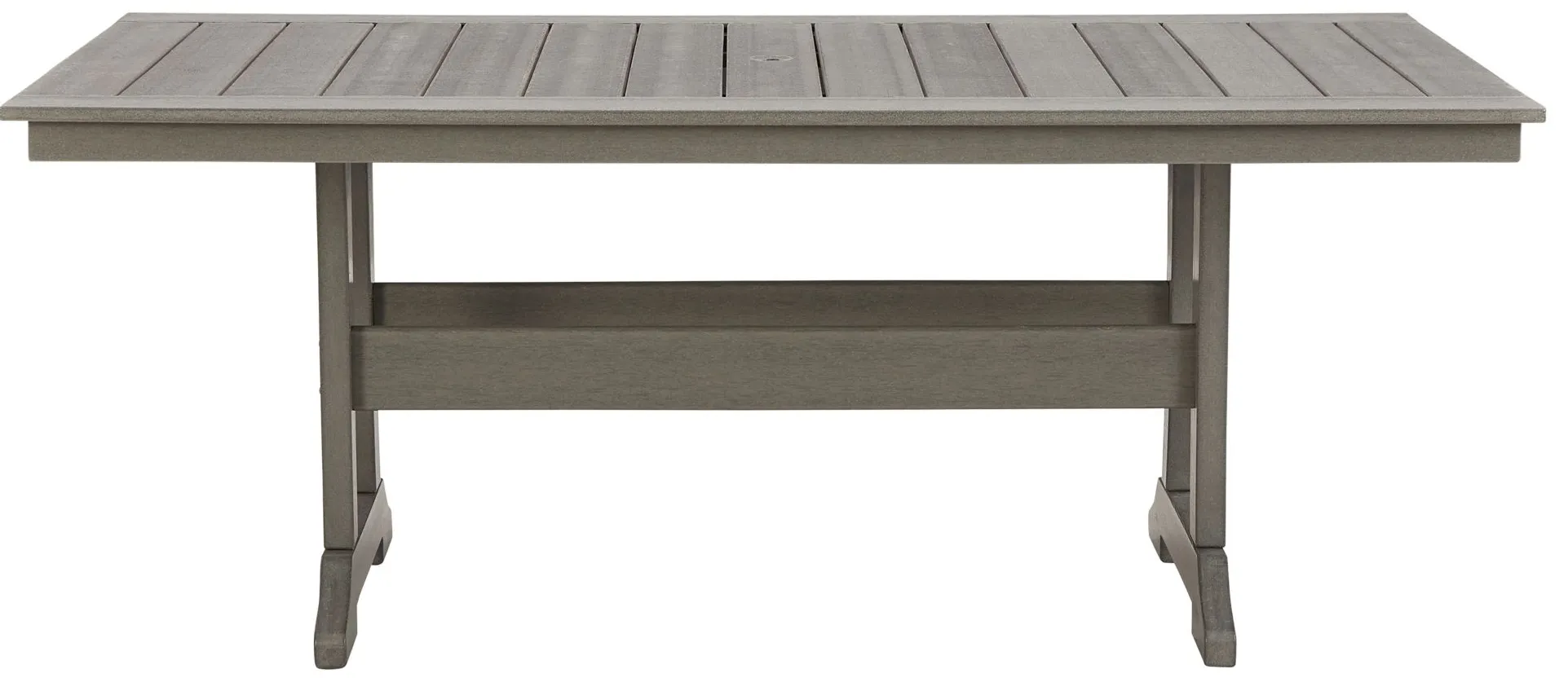 Visola Outdoor Dining Table in Gray by Ashley Furniture