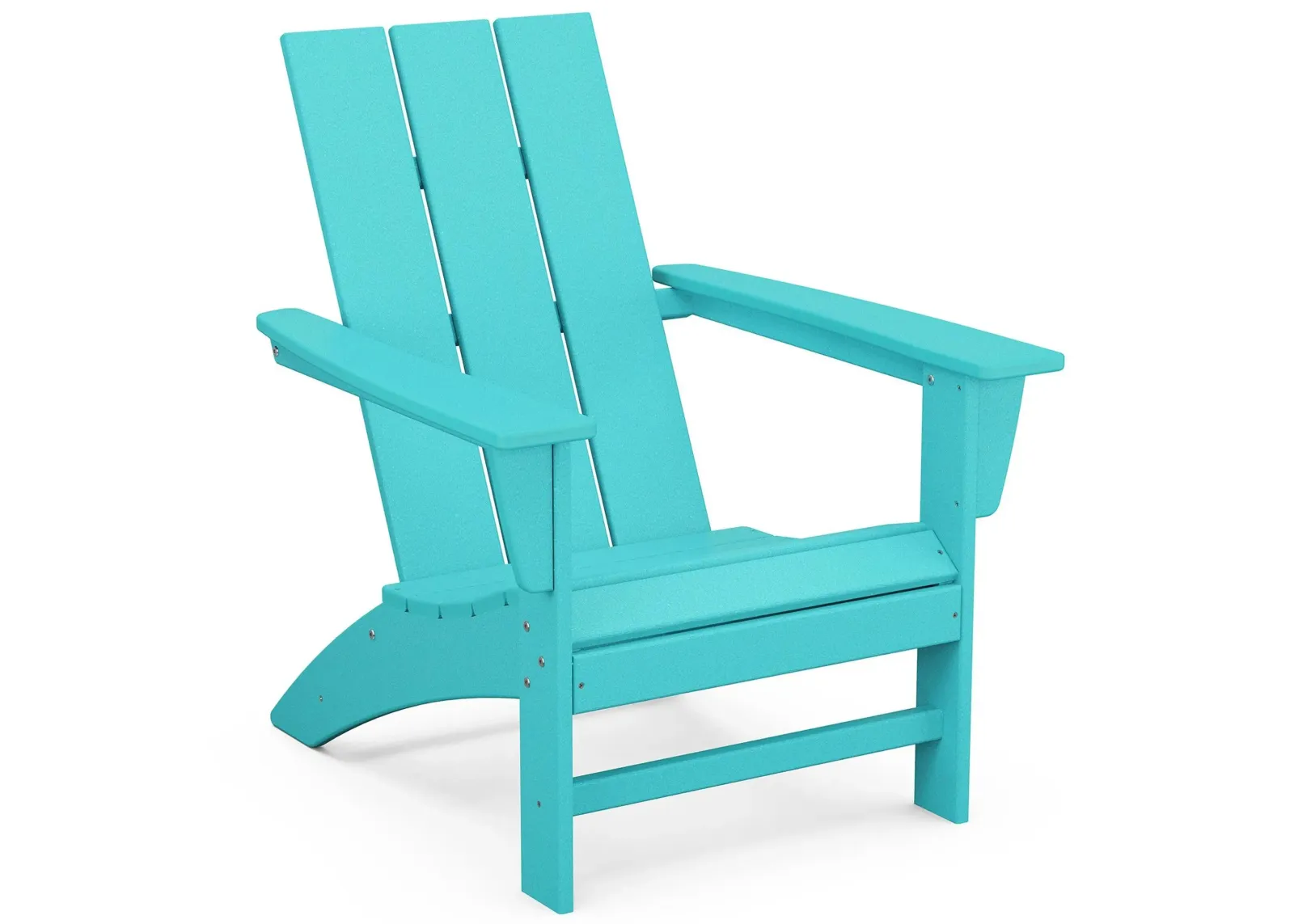 Modern Adirondack Chair in Aruba by Polywood