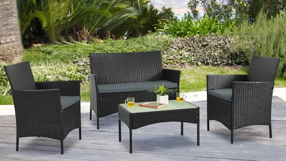 Imperia 4 Pc Outdoor Conversation Patio Set