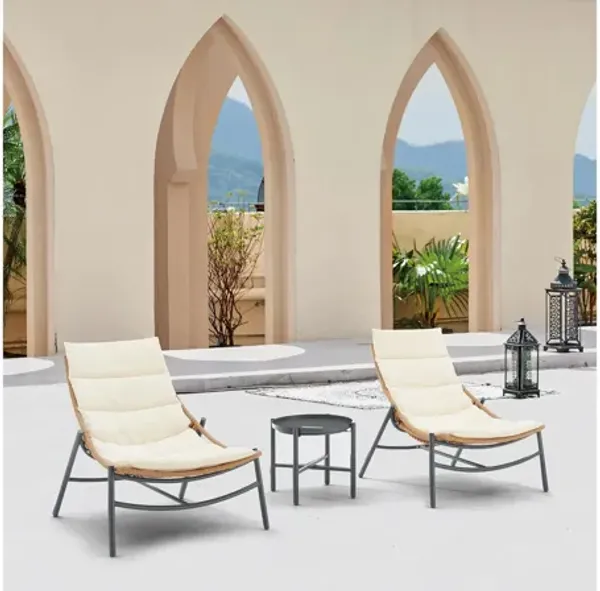 Sunset 3 Pc Patio Conversation Set