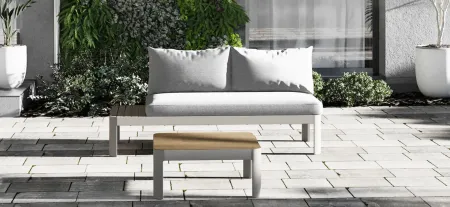 Portals 2-Piece Conversation Set with Cushions in Milky White by International Home Miami