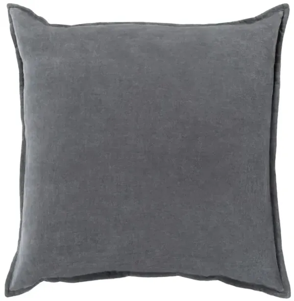 Cotton Velvet 22" Down Throw Pillow