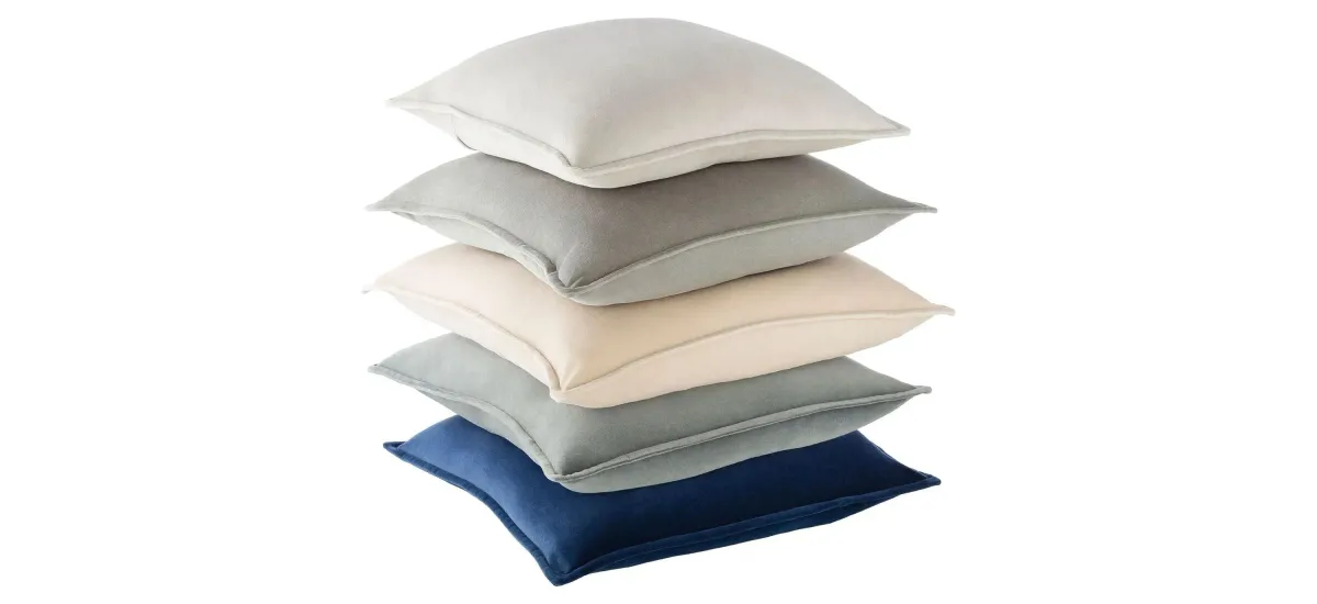 Cotton Velvet 22" Down Throw Pillow