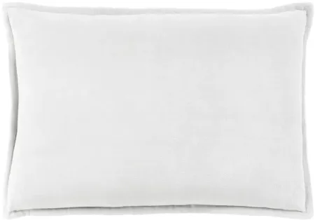 Cotton Velvet 13" x 20" Throw Pillow in Medium Gray by Surya