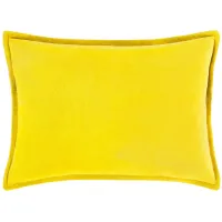 Cotton Velvet 13" x 20" Throw Pillow in Mustard by Surya