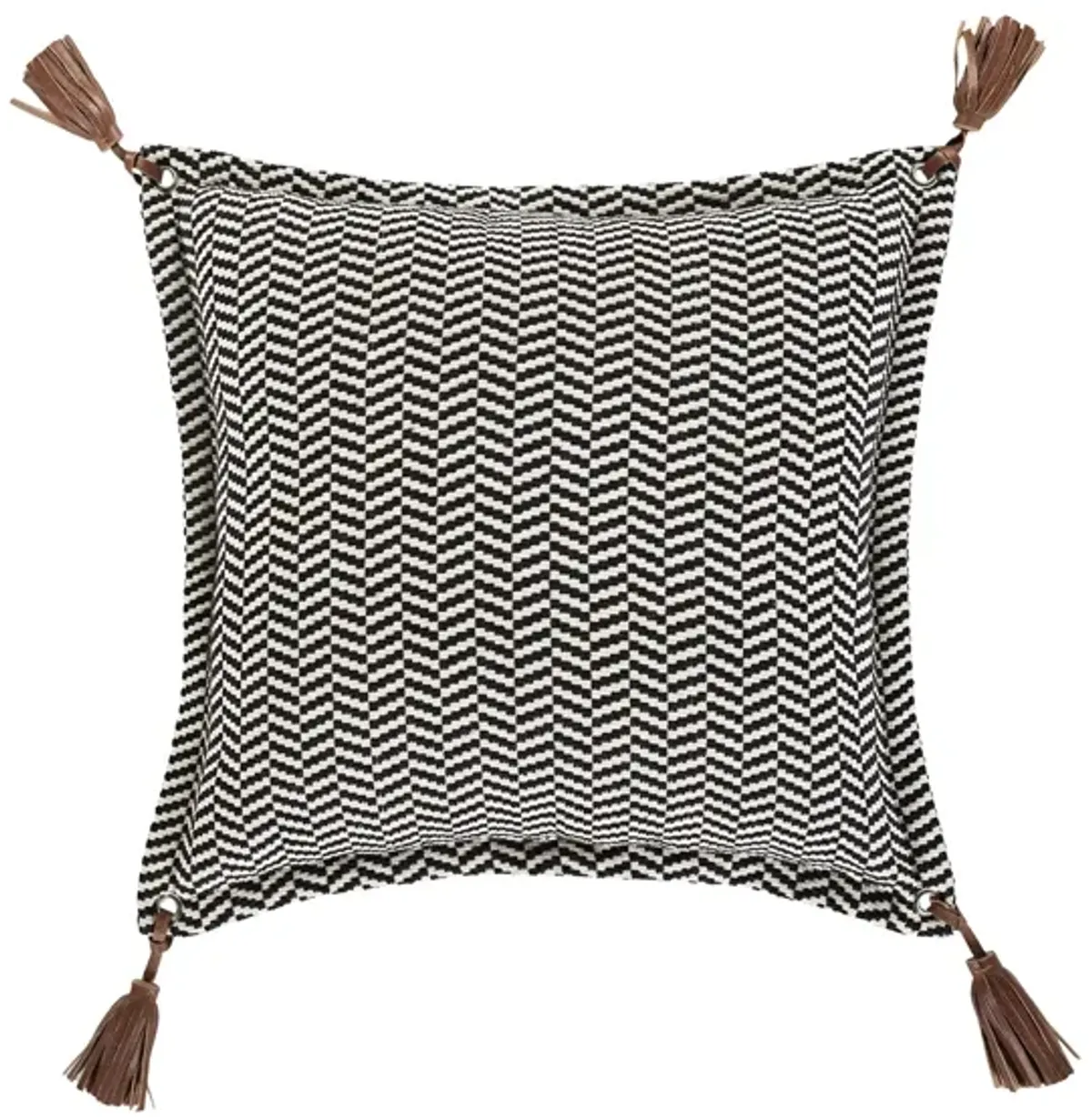 Fiona II 20" Down Throw Pillow in Black, Camel, Beige by Surya