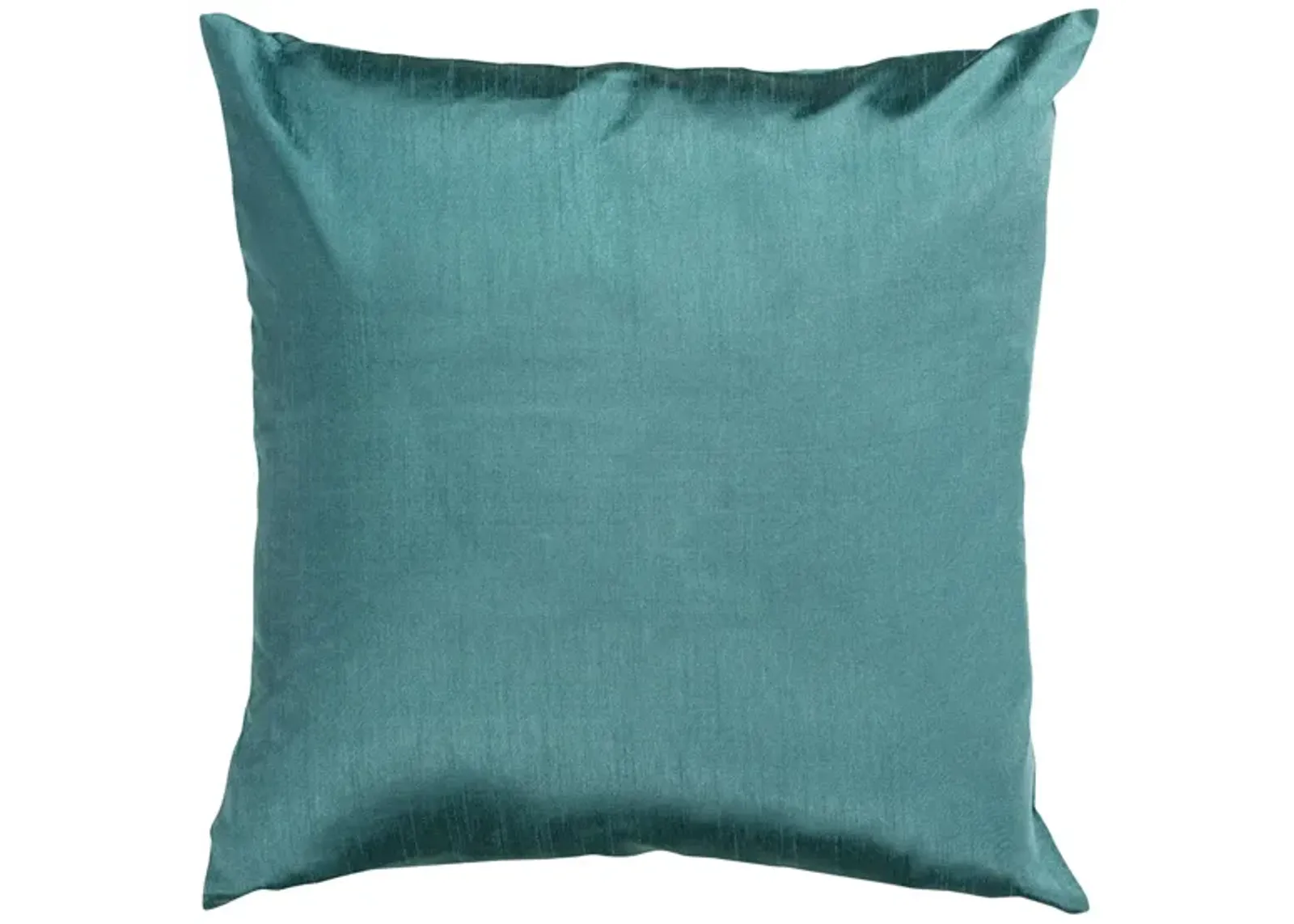 Solid Luxe 22" Throw Pillow in Teal by Surya