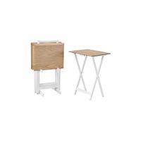 Marlowe Tray Table Set in Natural by Linon Home Decor