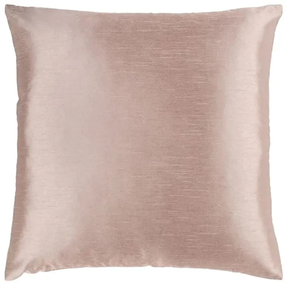 Solid Luxe 18" Down Throw Pillow in Blush by Surya