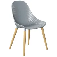 Laica Patio Chair Gray in Gray by International Home Miami