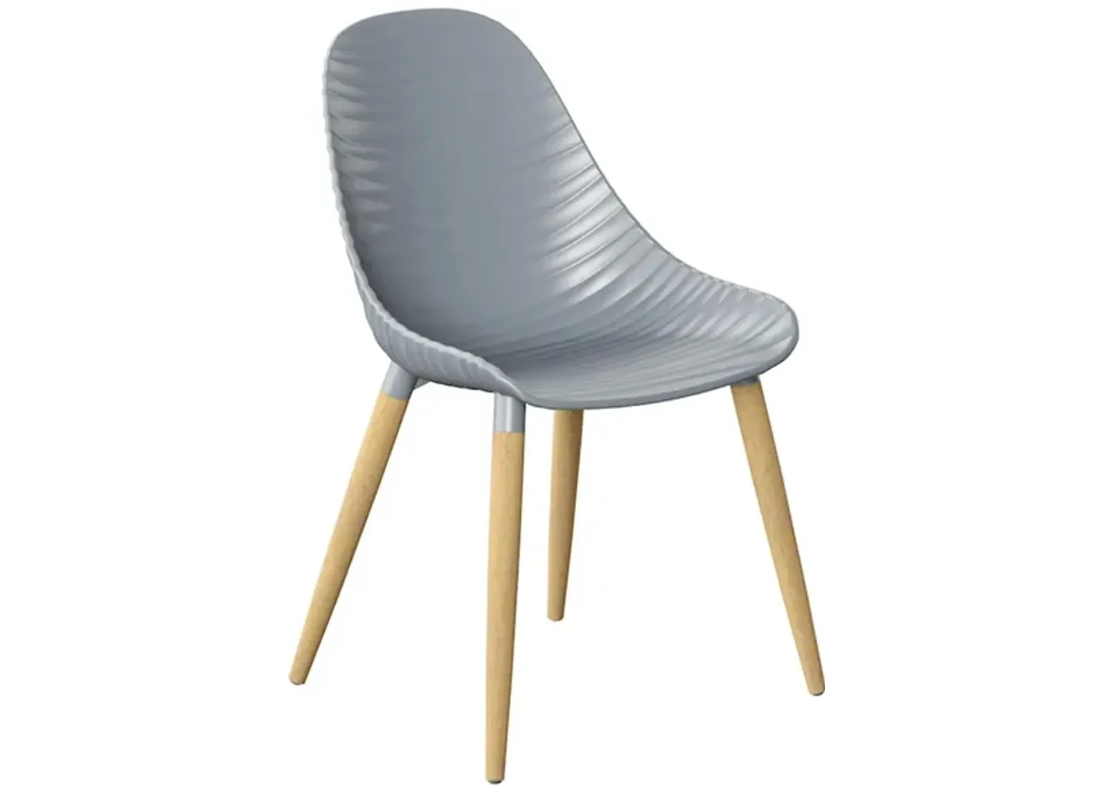 Laica Patio Chair Gray in Gray by International Home Miami