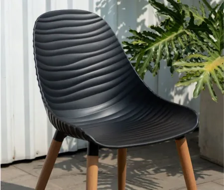 Laica Patio Chair Black in Black by International Home Miami
