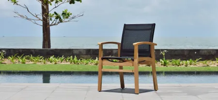 Lifestyle Garden Outdoor Armchair in Black by International Home Miami
