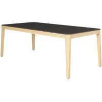 Amazonia Big Outdoor Dining Table in Black by International Home Miami