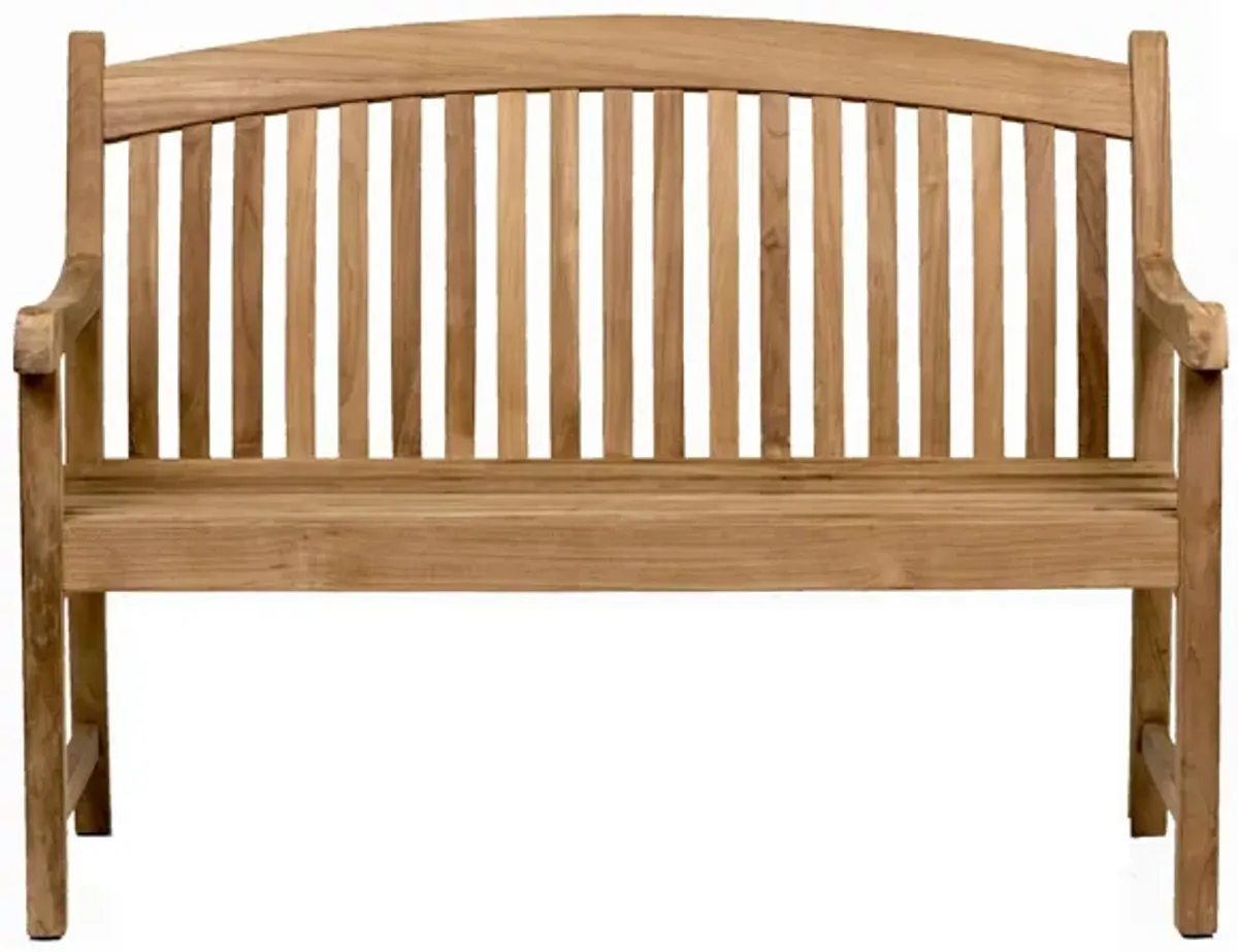 Willis Outdoor Patio Bench in Sandstone by International Home Miami