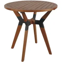 Buckner Outdoor Bistro Table in Sandstone by Outdoor Interiors
