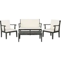 Venice 4-pc. Patio Set in Brown by Safavieh