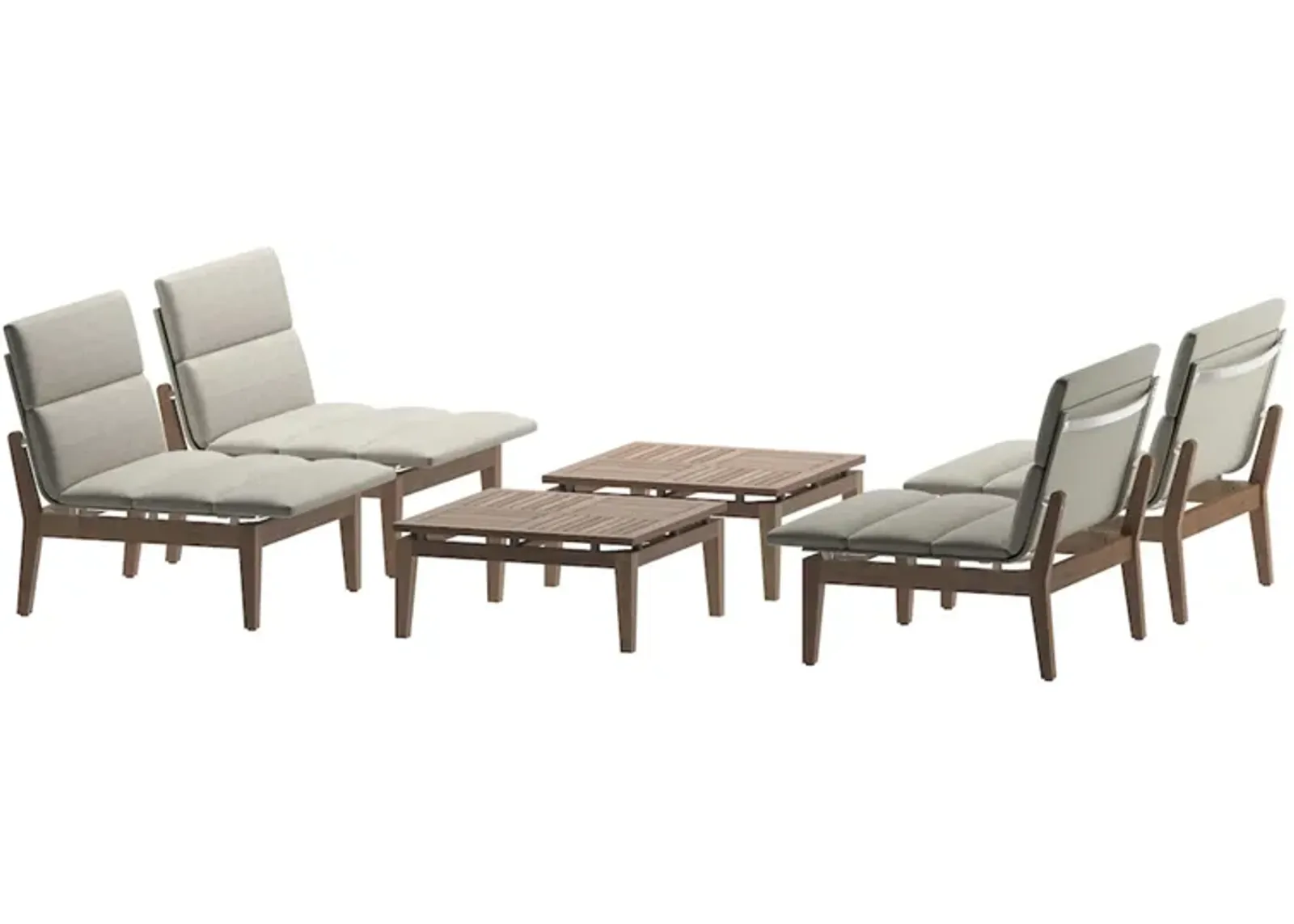 Solania 6-pc. Conversation Set in Coral Sand by International Home Miami