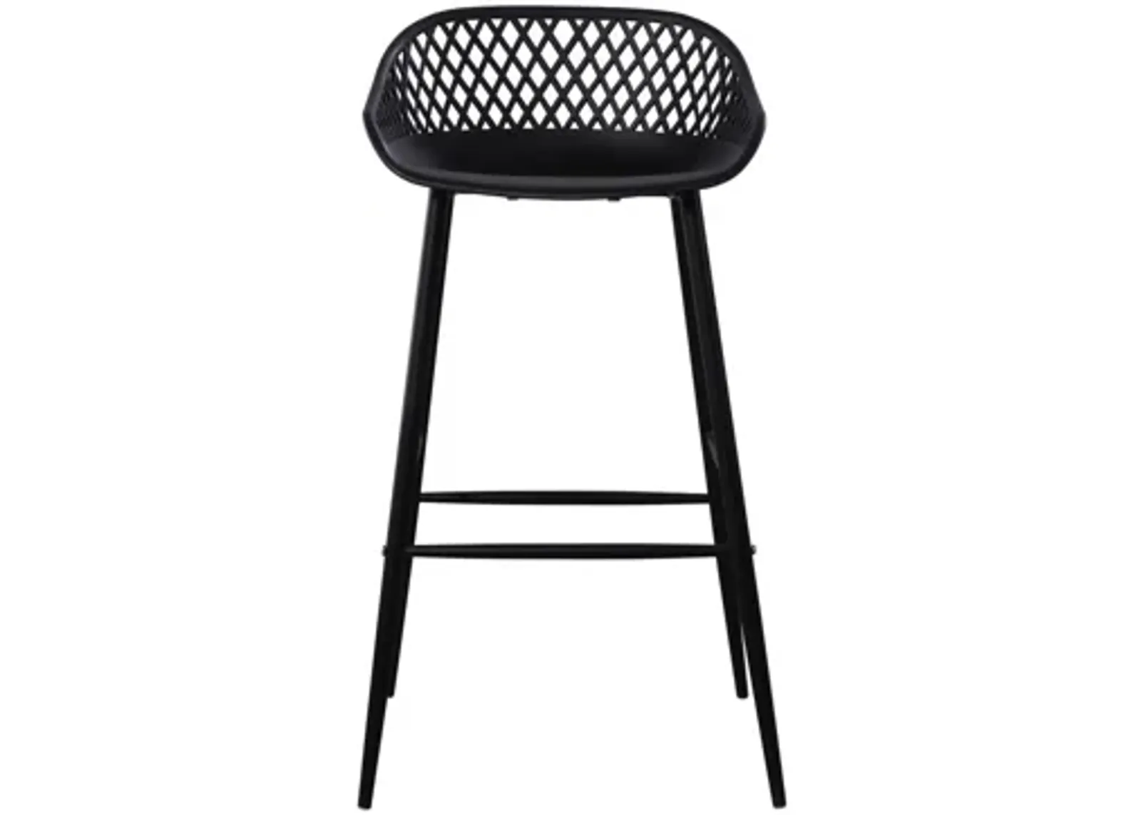 Piazza Outdoor Barstool - Set of 2 in Black by Moe's Home Collection