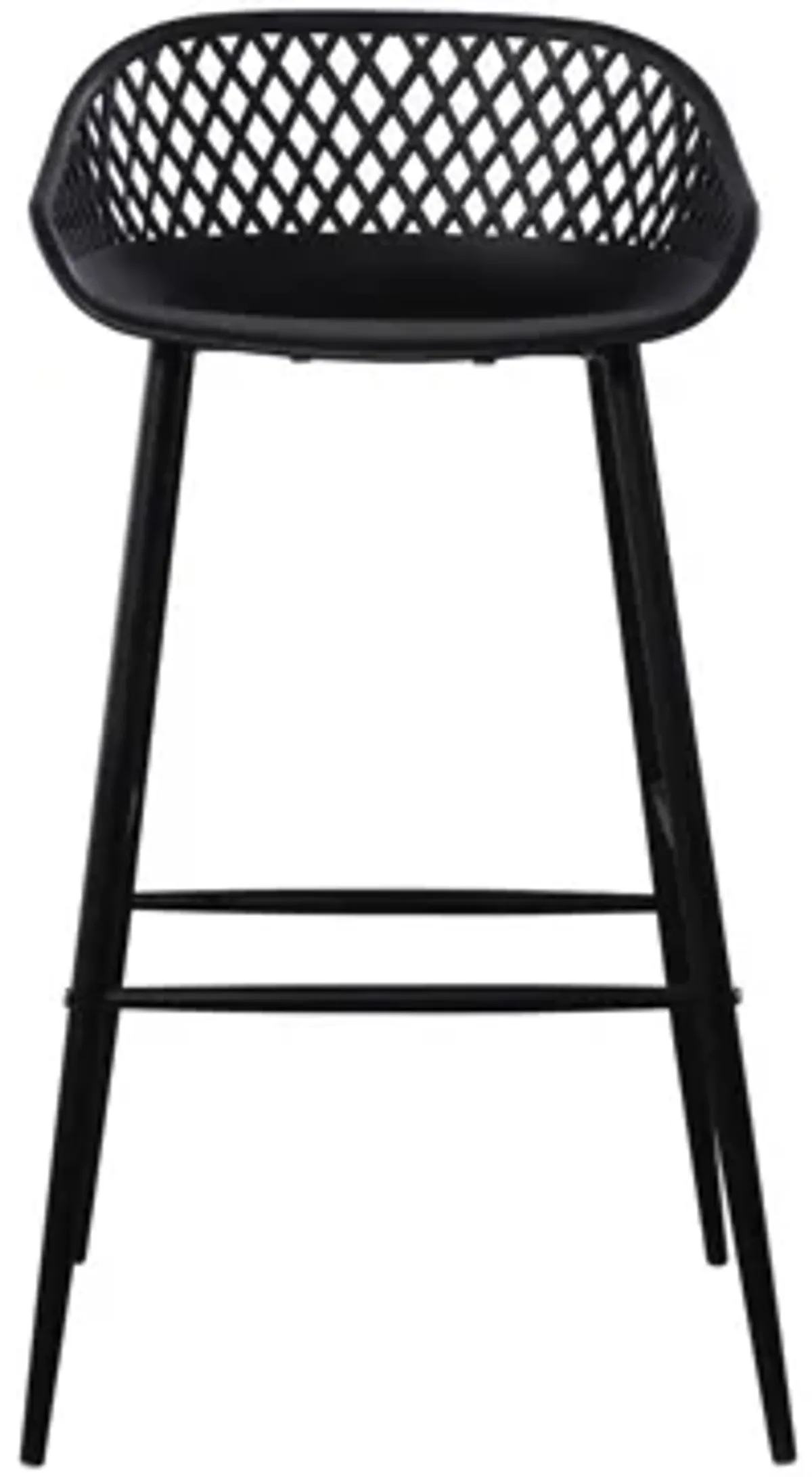 Piazza Outdoor Barstool - Set of 2 in Black by Moe's Home Collection