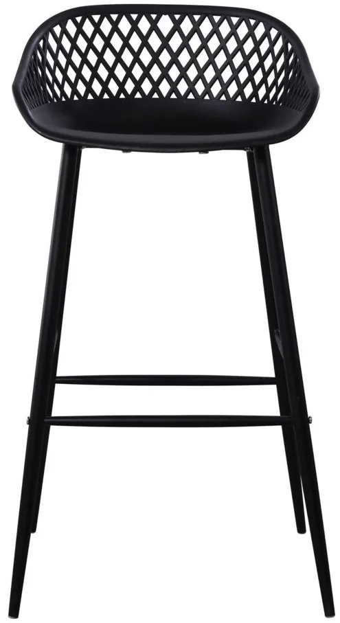 Piazza Outdoor Barstool - Set of 2 in Black by Moe's Home Collection