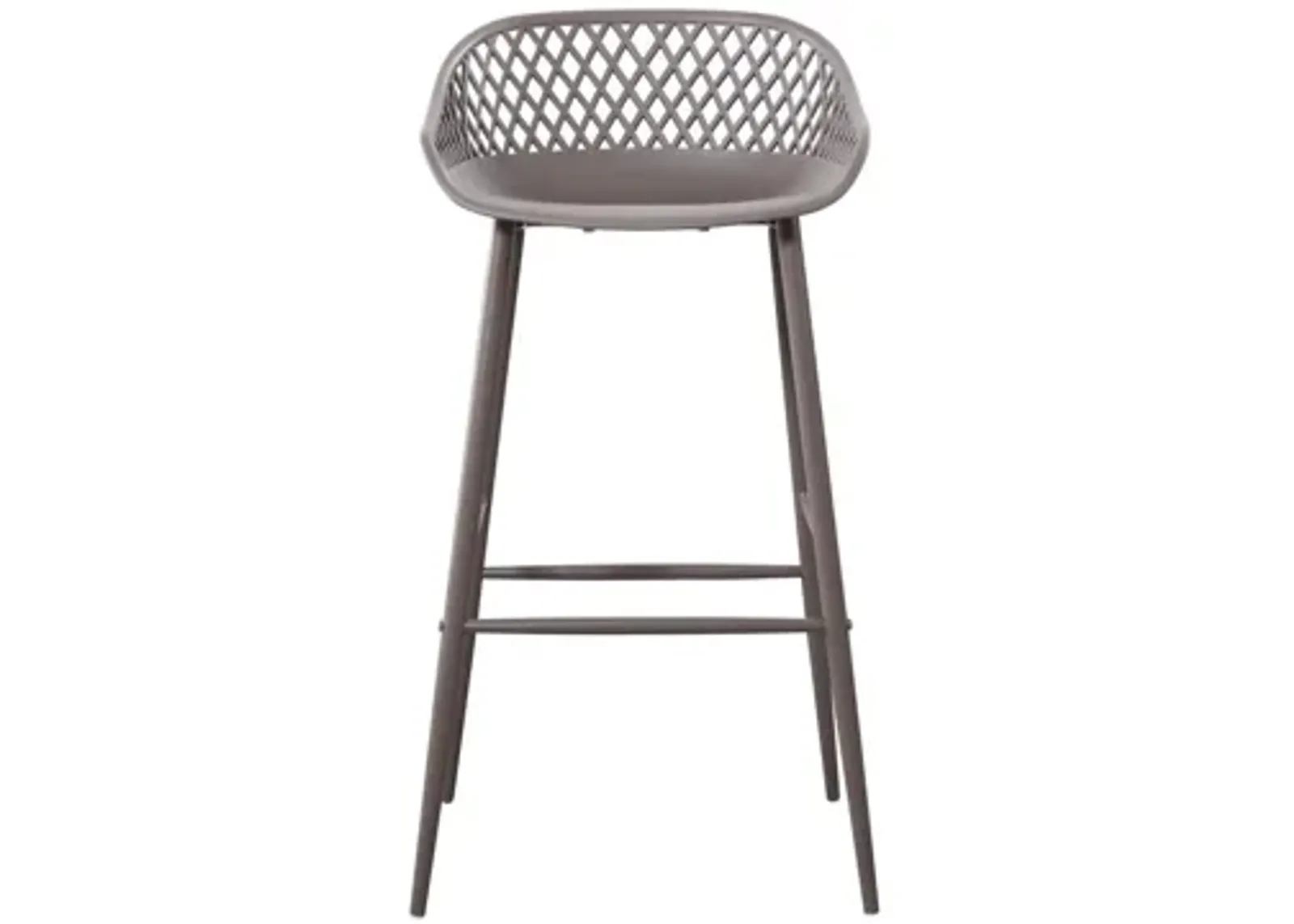 Piazza Outdoor Barstool - Set of 2 in Gray by Moe's Home Collection