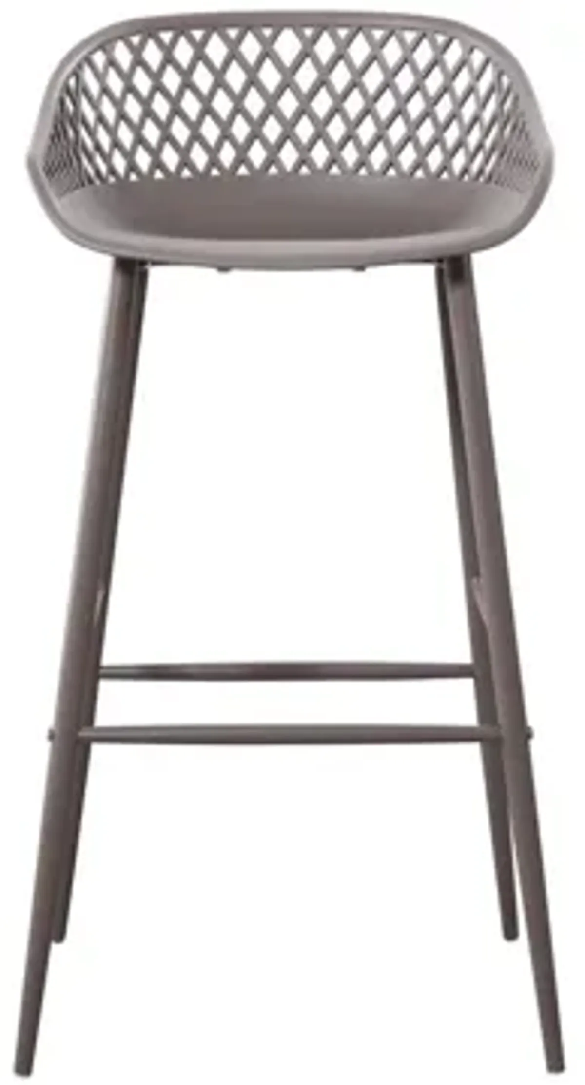 Piazza Outdoor Barstool - Set of 2 in Gray by Moe's Home Collection