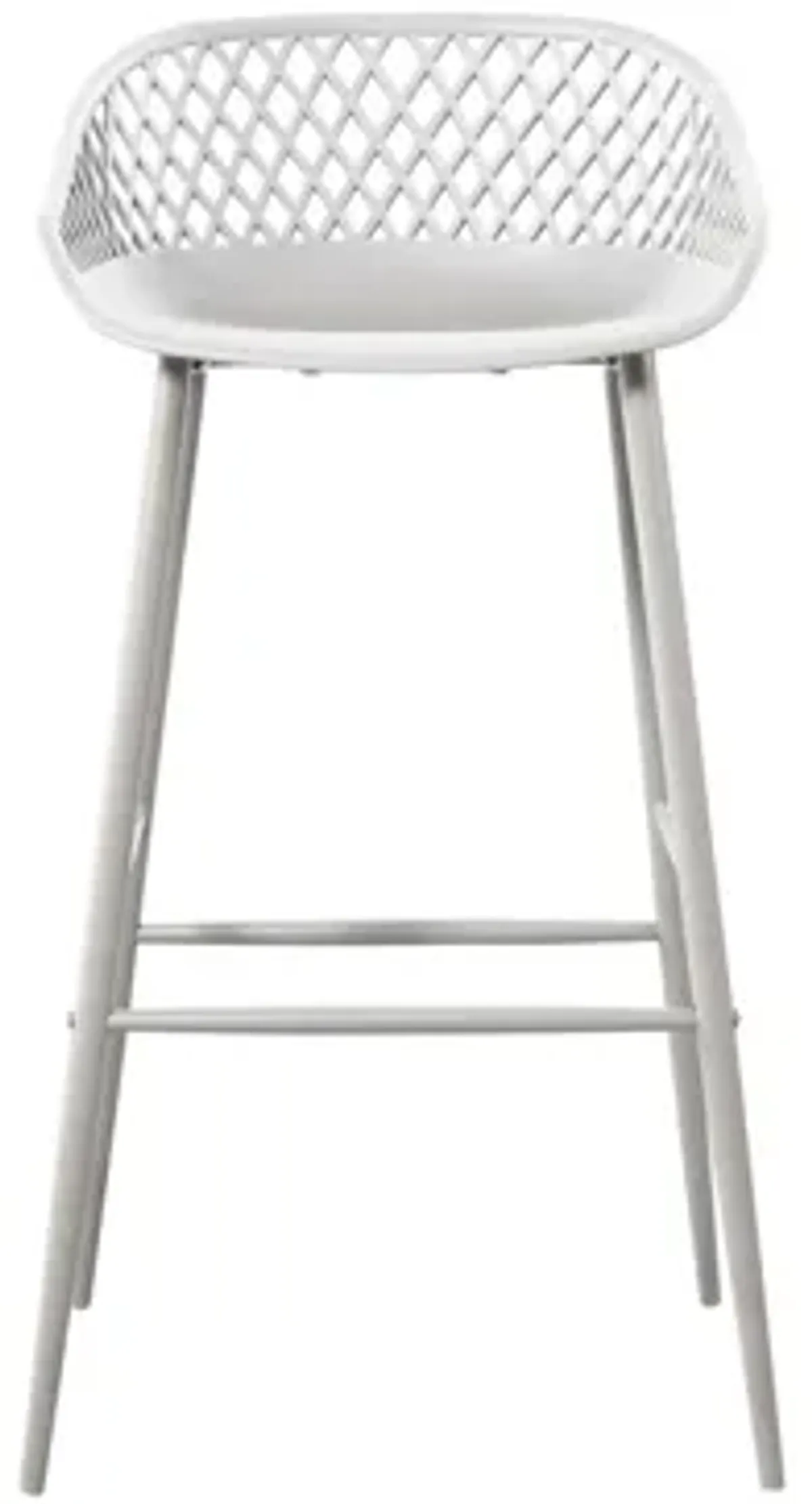 Piazza Outdoor Barstool - Set of 2 in White by Moe's Home Collection