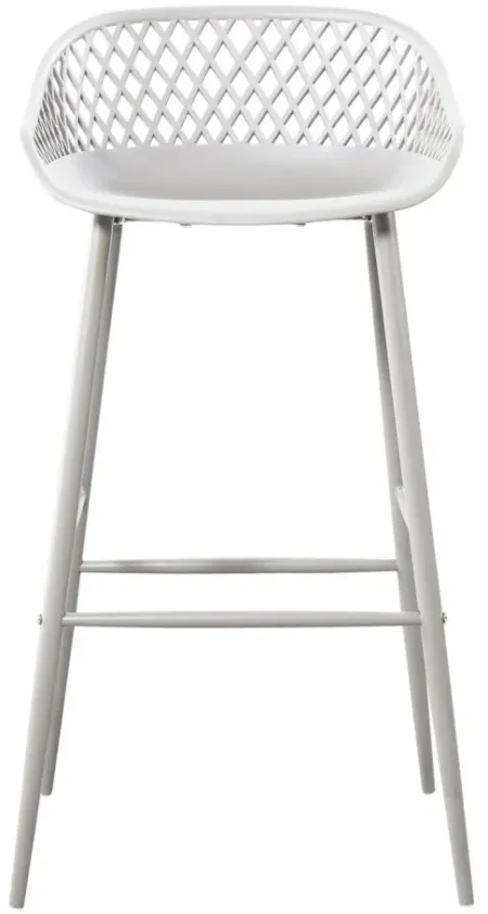 Piazza Outdoor Barstool - Set of 2 in White by Moe's Home Collection