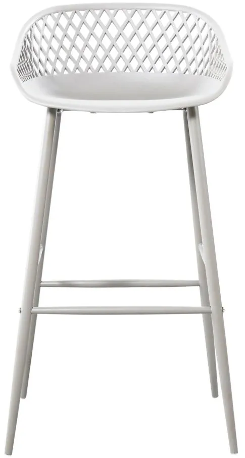 Piazza Outdoor Barstool - Set of 2 in White by Moe's Home Collection