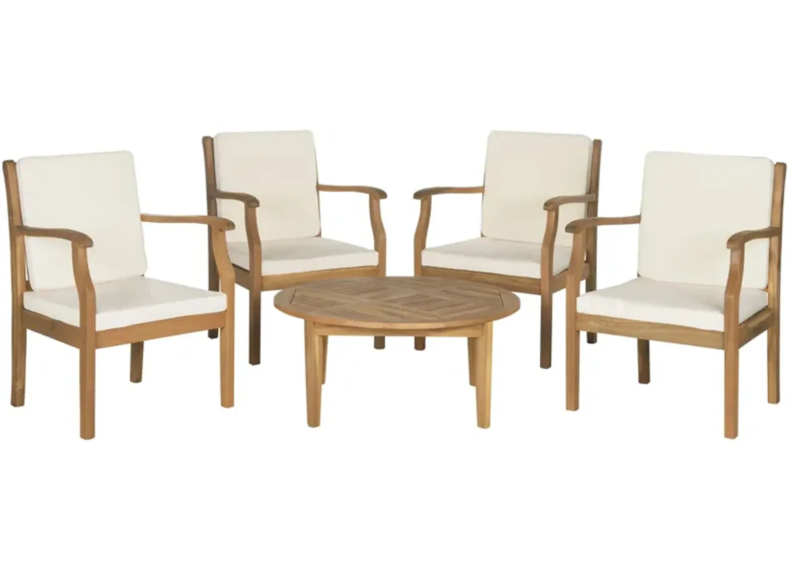 Coslima 5-pc. Patio Set in Brown by Safavieh