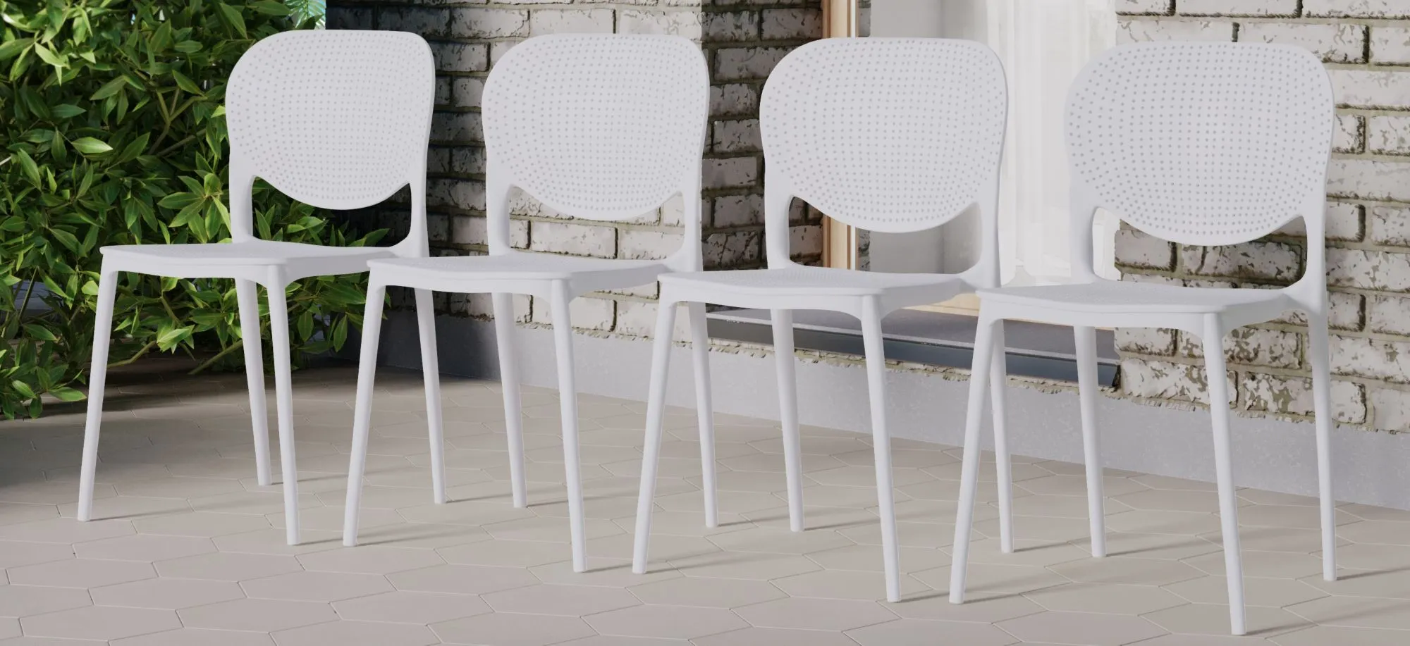 Amazonia Outdoor Dining Chair Set of 4