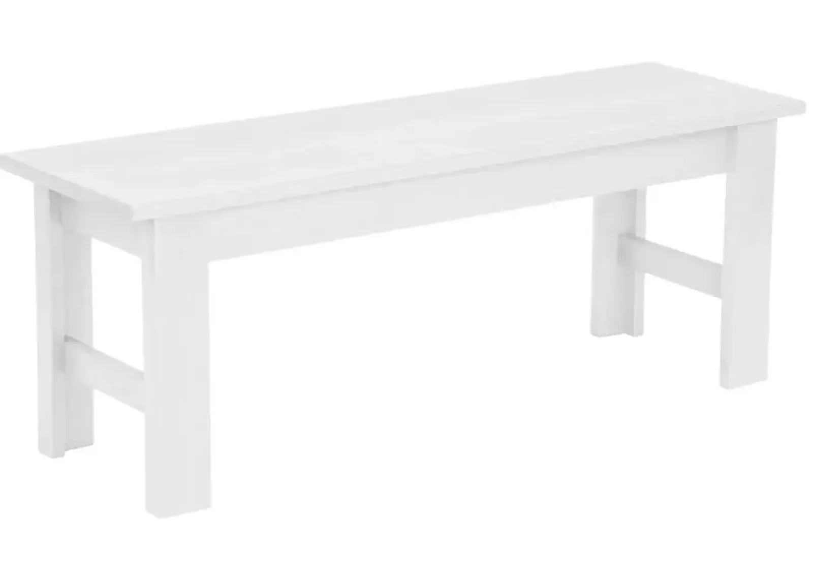 Generation Recycled Outdoor Bench in White by C.R. Plastic Products