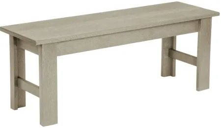 Generation Recycled Outdoor Bench in Gray by C.R. Plastic Products