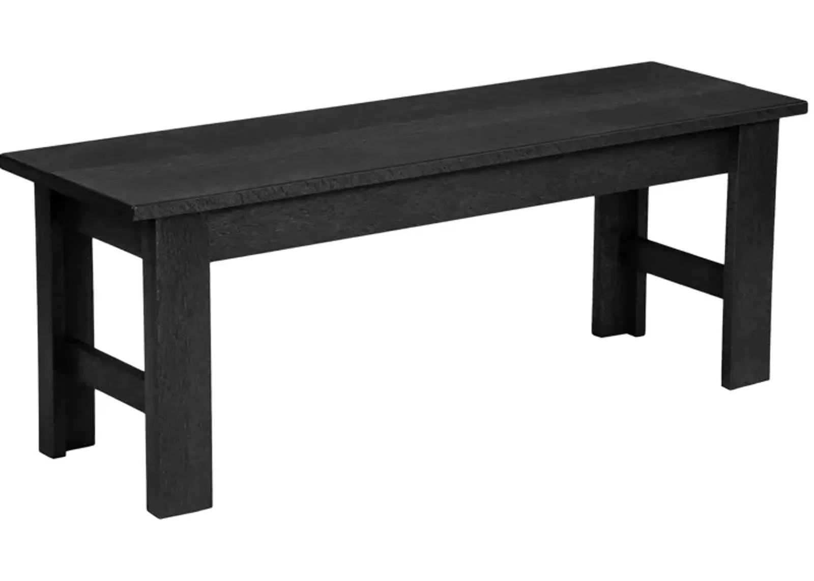 Generation Recycled Outdoor Bench in Black by C.R. Plastic Products