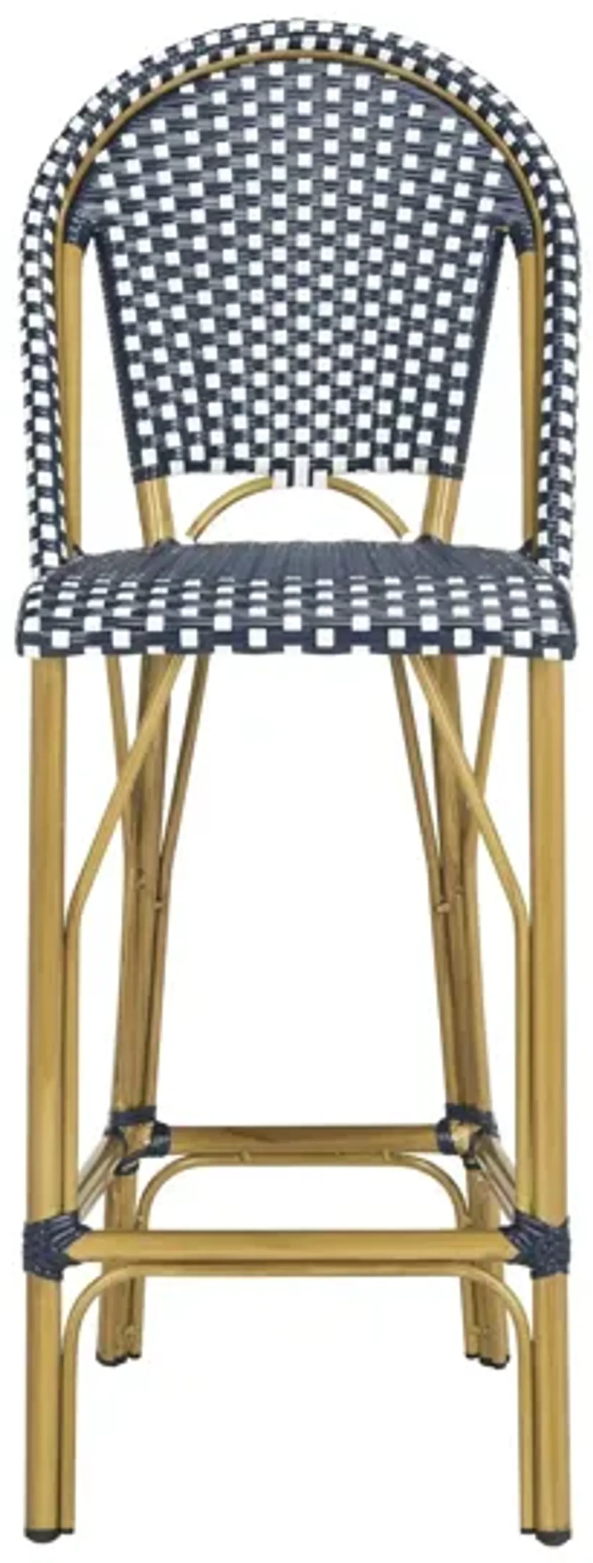 Blaze Outdoor French Bistro Bar Stool in Lime by Safavieh