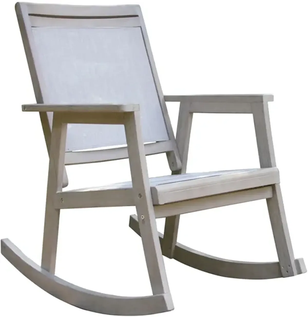 Arrington Outdoor Sling Rocker in Pebble by Outdoor Interiors