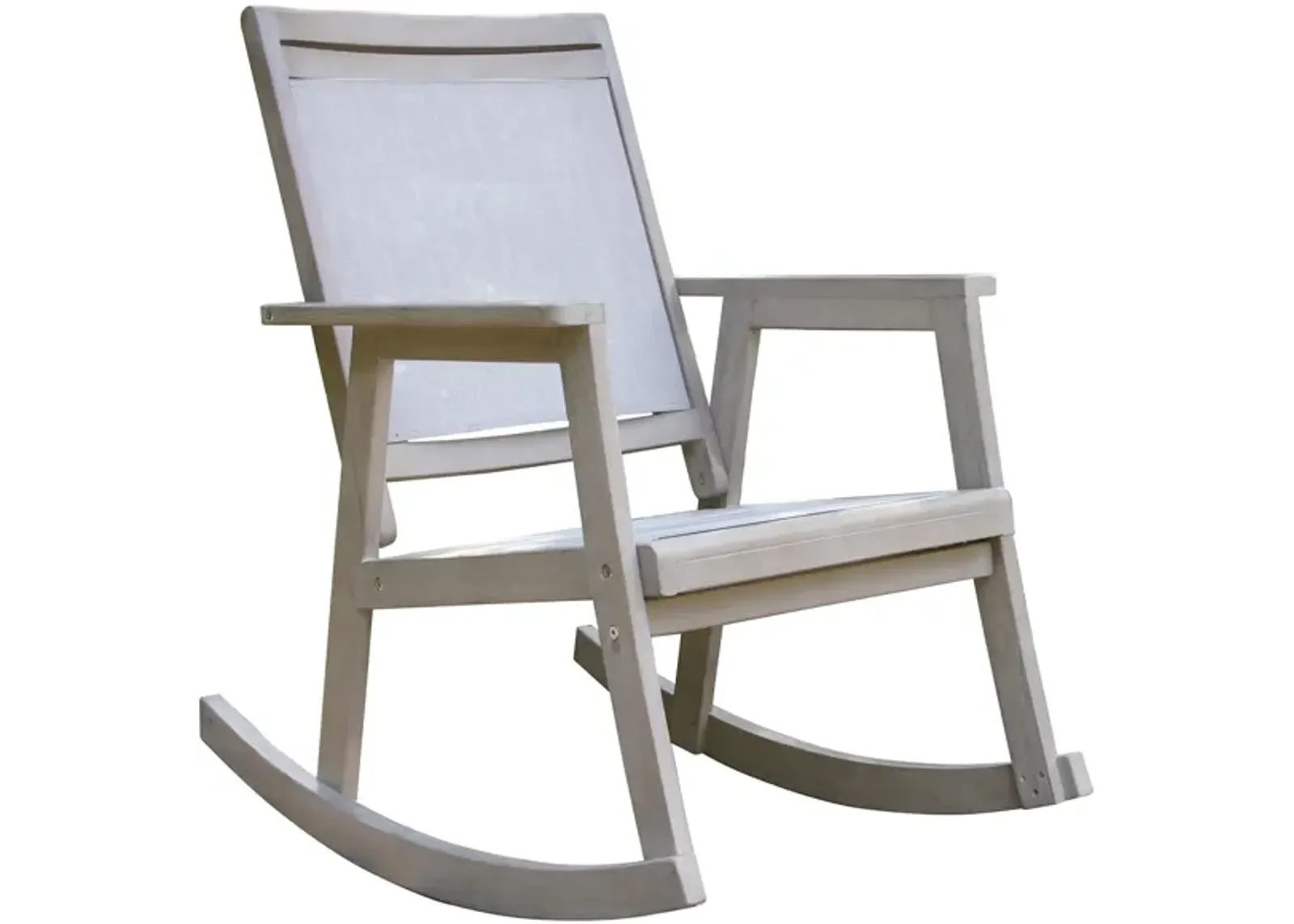 Arrington Outdoor Sling Rocker in Pebble by Outdoor Interiors