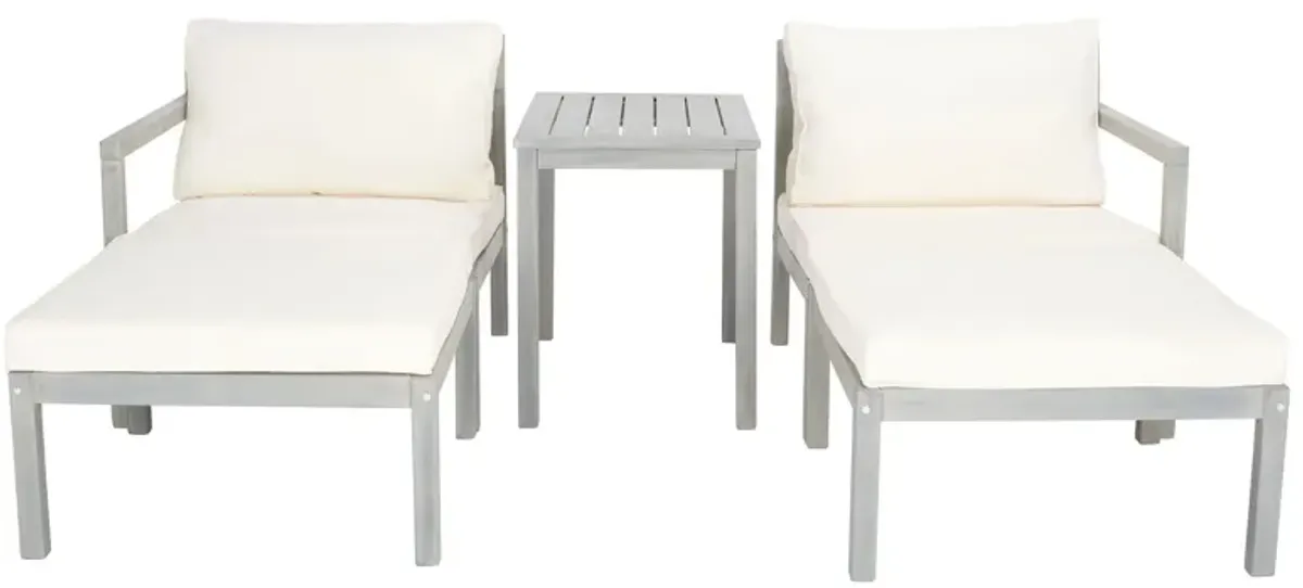 Katara 5-pc. Patio Set in Aged Gray by Safavieh