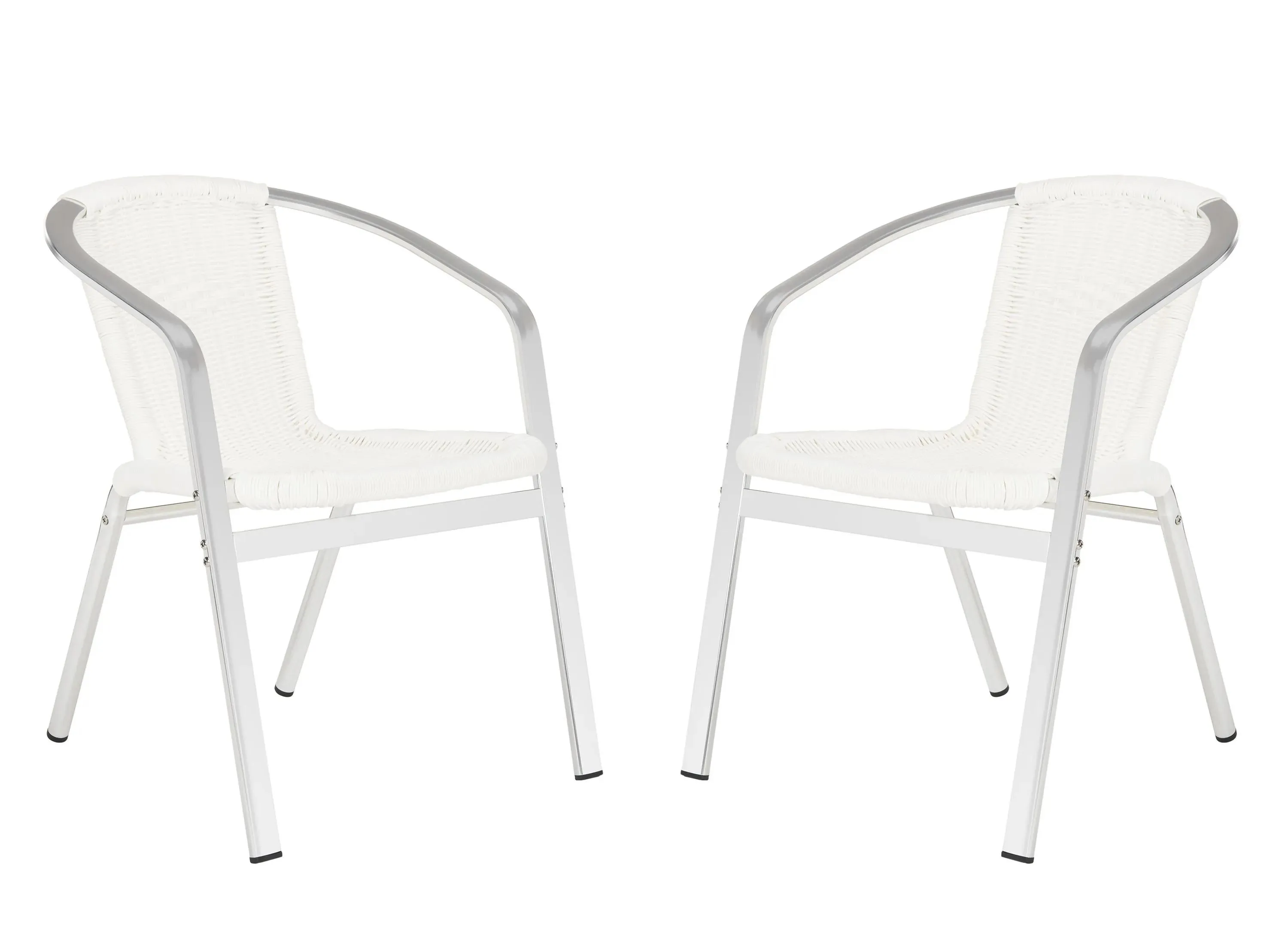 Bruna Outdoor Stacking Armchair - Set of 2 in Iris by Safavieh