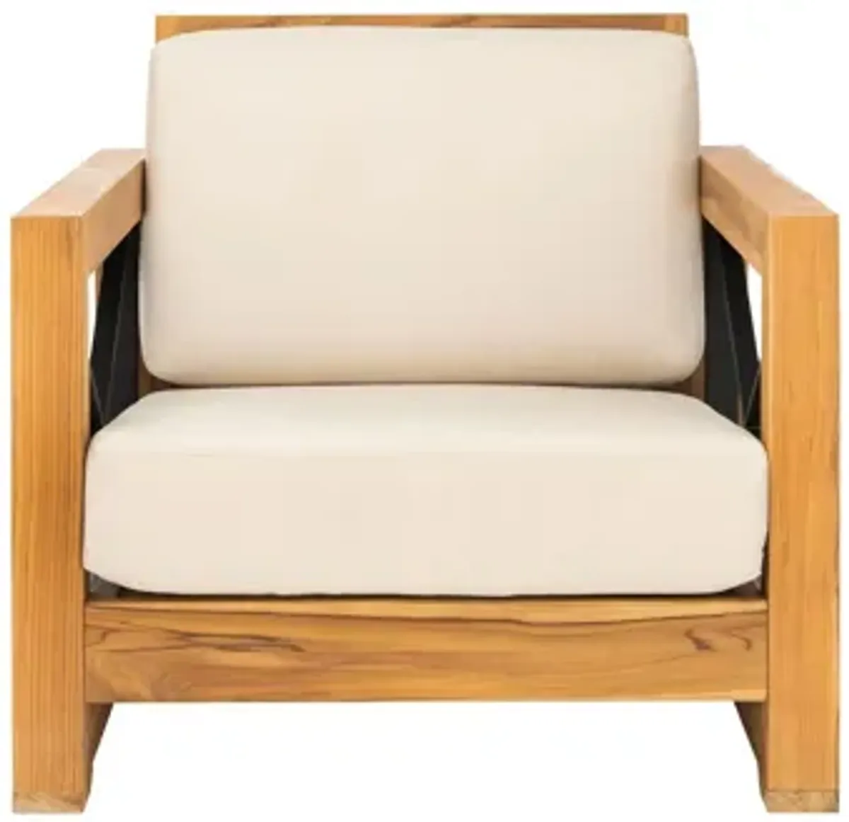 Carli Outdoor Brazilian Teak Club Chair