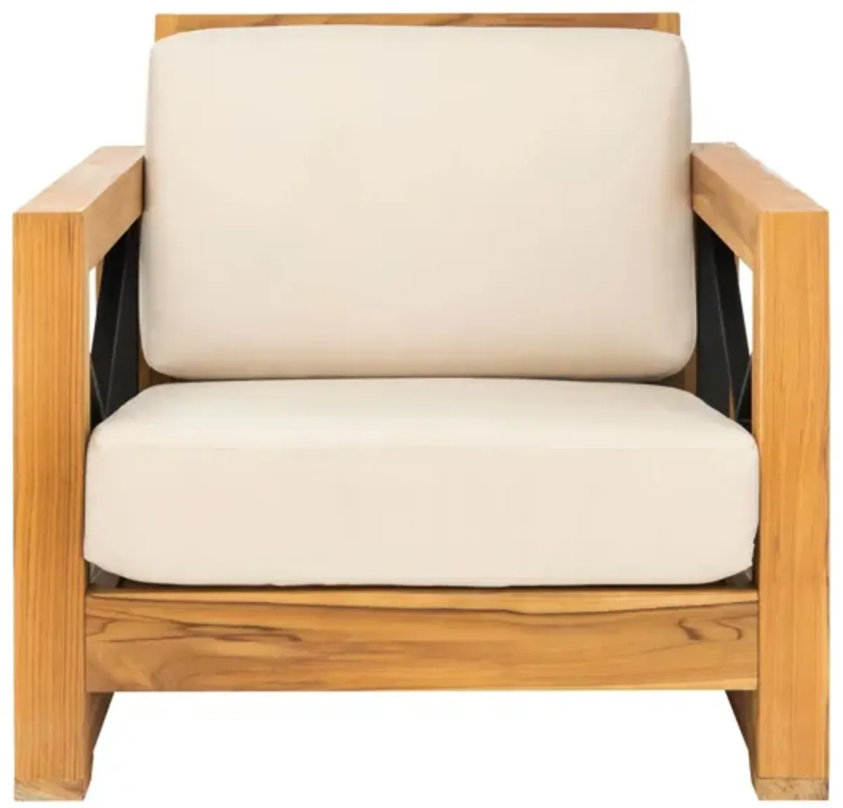 Carli Outdoor Brazilian Teak Club Chair